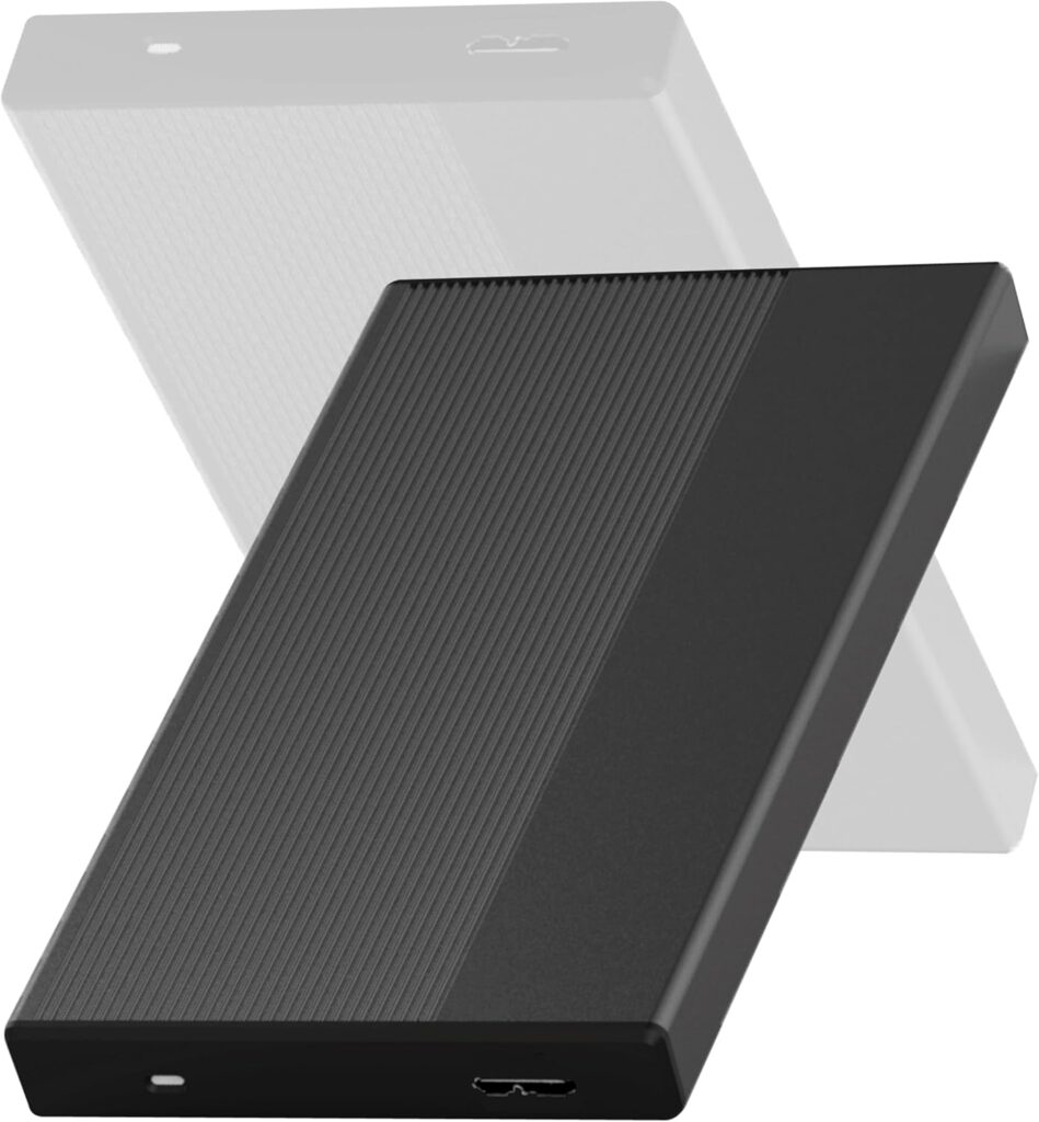 500GB External Hard Drive USB 3.0 Portable External Hard Drives 2.5inch HDD High-Speed Data Transfer ps4 Storage Expansion and Backup Drive for PS4, PS5, Desktop, PC,Laptop,MAC,Gaming Console – Black