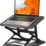 HUANUO Adjustable Laptop Riser – 9 Adjustable Angles, Easy Sit or Stand, Fits 15.6 Inch Laptop & Notebook