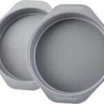 Farberware GoldenBake Bakeware Nonstick Baking Pans/Cake Pan Set, Round, Insulated, Two 8-Inch, Gray