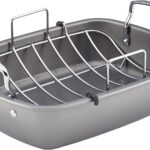 Circulon Nonstick Roasting Pan / Roaster with Rack – 17 Inch x 13 Inch, Gray