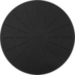 Lazy K Induction Cooktop Mat – Silicone Fiberglass Scratch Protector – for Magnetic Stove – Non Slip Pads to Prevent Pots from Sliding During Cooking_ Black (9.4inches)