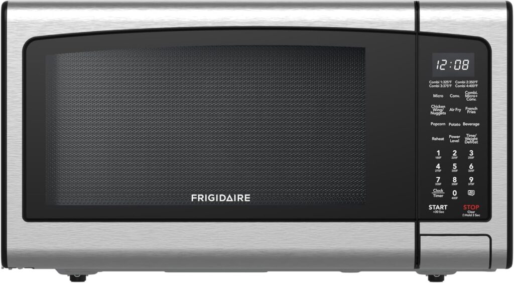 FRIGIDAIRE 1.2 cu ft Microwave, Digital Air Fryer, Convection Oven, Combo-Fry with XL Capacity, Stainless Steel Finish