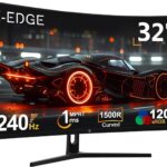 Z-Edge 32 inch Curved Gaming Monitor, FHD 1080P 240Hz Curved Monitor,1500R Computer Monitor, MPRT 1ms Monitor, UG32P 2X DP 1.4 Ports and 2X HDMI 2.0 Ports