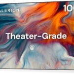 100-inch Fixed Frame Projector Screen, 1.3 dB Gain, 80% PQE, 4K/8K Ultra HD, 3D Wall Mount Projector Screen, Works with Long Throw, Short Throw & Ultra Short Throw Projectors