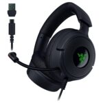 Razer Kraken V4 X Wired Gaming Headset: 40 mm Drivers – Cardioid Mic – Memory Foam Cushions – Chroma RGB Lighting – Type C & Type A Cable – for PC, Mac, PS5, Nintendo Switch 2, Steam Deck, Smartphone