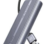 ORICO 40Gbps M.2 NVMe SSD Enclosure with Cooling Fan, Tool Free Aluminum M.2 Adapter Compatible with Thunderbolt 4/3 USB3.2/3.1/3.0/2.0, Max 8TB Capacity