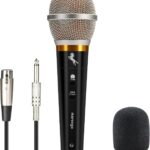 Marengo Handheld Dynamic Microphone for Karaoke Singing, Wired XLR Microphone with On and Off Switch and 13ft Detachable XLR Cable