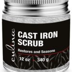 Culina Cast Iron Cleaning & Restoring Scrub | Removes Rust Without Scratching & Care Before Cleaning, Washing & Seasoning | 100% Natural | for Cast Iron Skillets, Pans & Cookware