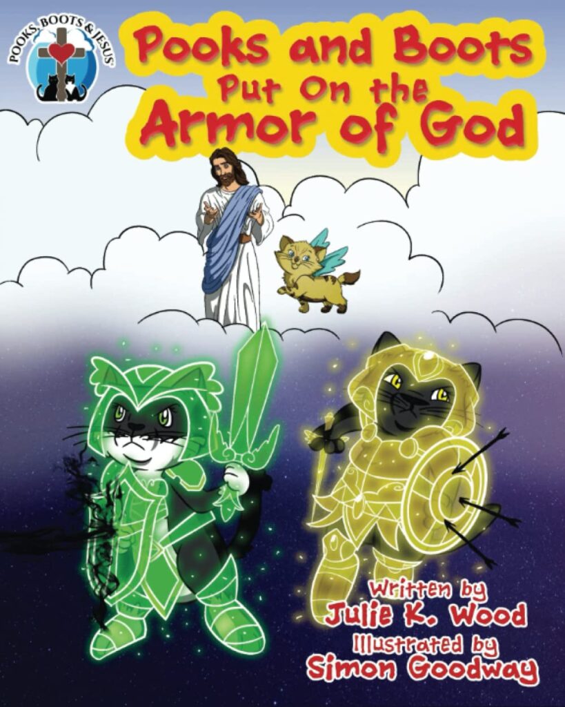 Pooks and Boots put on The Armor of God: Pooks, Boots and Jesus Series: Book Two