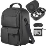 FOREGOER Carrying Case for Meta Quest 3/Quest 3S/Oculus Quest 2, Hard Travel Storage Case Compatible with Oculus Quest 3 Headset, Quest Pro, Touch Controllers Accessories, VR All-in-One Gaming Headset