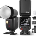 NEEWER Z880-C 76Ws 2.4G TTL Camera Flash Speedlite Compatible with Canon, Diffuser & Adapter, Upgraded UI, Modeling Lamp, TTL/M Quick Switch, GN60 1/8000s HSS 7.2V/3000mAh Battery 600 Full Power Flash