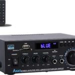 Stereo Audio AK45 Amplifier,300W Home 2 Channel Wireless Bluetooth 5.0 Power Amplifier System, Home Amplifiers FM Radio, USB, SD Card, with Remote Control Home Theater Audio Stereo System