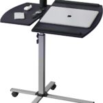 Techni Mobili Rolling Adjustable Laptop Cart, Graphite