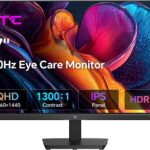 KTC 27 Inch QHD Computer Monitor 100Hz, Up to 120Hz, IPS Panel, 2K 1440P PC Gaming Monitor for Home Office, Adaptive-Sync Support, HDR10, Tilt Adjustable, H27D9