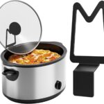 NiHome Slow Cooker Lid Holder Fit for Crockpot for Hands-Free Cooking, Fits Various Lid Sizes, Stable and Non-Slip Design, Prevents Water Stains on Countertops, Easy to Use, Space-Saving Storage