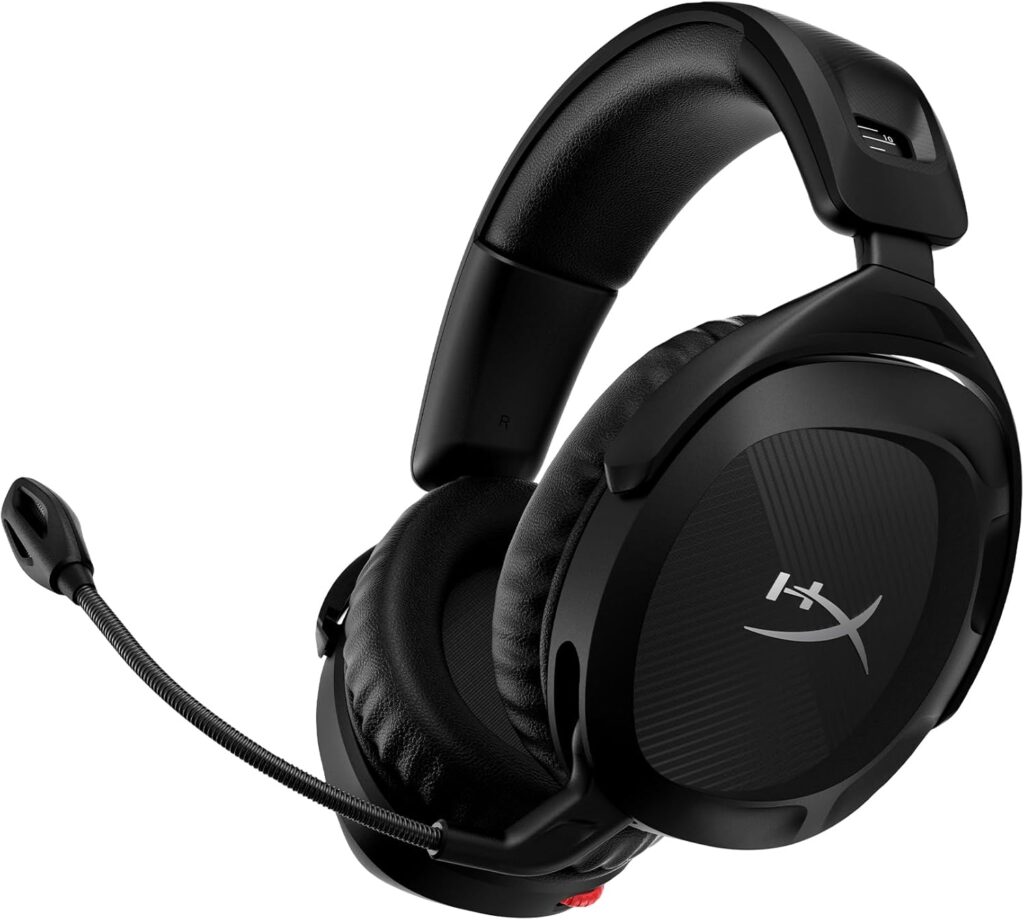 HyperX Cloud Stinger 2 – Wireless Gaming Headset – Compatible with PC. Noise-cancelling Swivel-to-mute Microphone, Comfortable Memory Foam, UP to 20 hours of battery life,Black