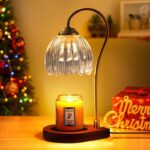 Candle Warmer Lamp – Electric Wax Melter with Timer & 1 Bulbs – Dimmable for Jar Candles – Vintage Decor, Birthday Wedding Gifts for Women Birthday Wedding