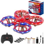 Drones for Kids 8-12: Spider Toy Stunt Drone With 5D Obstacle Avoidance, 3D Flip, Auto Hovering Indoor Drone, 2 Battery Kids RC Quadcopter With Led Lights RC Helicopter for Adults Kid