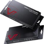 AV Access HDBaseT HDMI Extender Over Single Cat5e/6/6a/7 Ethernet Cable 4K@60Hz 130ft, 1080P@60Hz 230ft, UltraHD Supports CEC, Bi-Directional PoE, IR and RS232 Pass Through, EDID, HDCP 2.2 (4KEX70-L)