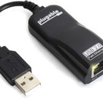 Plugable USB 2.0 to Ethernet Adapter: Fast 10/100 Mbps Wired Network Solution for Windows, Linux, Chromebook, and Nintendo Switch – Driverless Setup, Compact & Portable Design