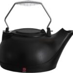 Fire Beauty Humidifying Iron Kettle,Stove Humidifier,Wood Stove Kettle,Cast Iron,Chrome handle