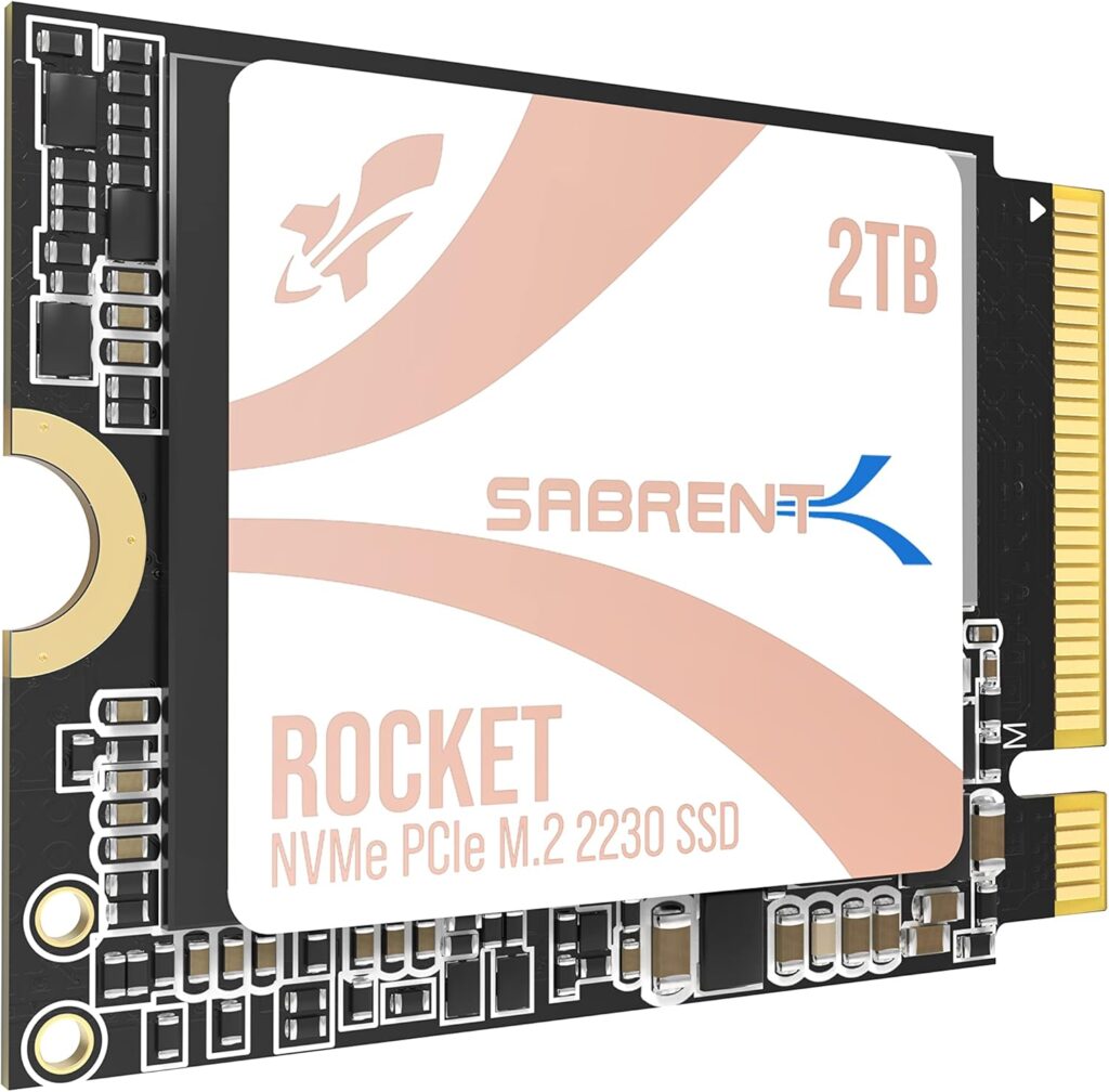 SABRENT Rocket Q4 2230 NVMe SSD 2TB – PCIe Gen4 M.2 Internal SSD for Steam Deck, ROG Ally, Surface Pro, Mini PCs – DRAM-Less QLC, Up to 5GB/s, Single-Sided, Compact Form Factor [SB-213Q-2TB]