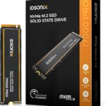 iDsonix M.2 SSD 2TB, PCIe Gen4X4, M.2 2280 NVMe SSD, Speeds Up to 7000 MB/s, Internal Gaming Solid State Drive with 3D NAND Flash & Heatsink for PS5, PC, Laptop and Desktop – i7000PRO