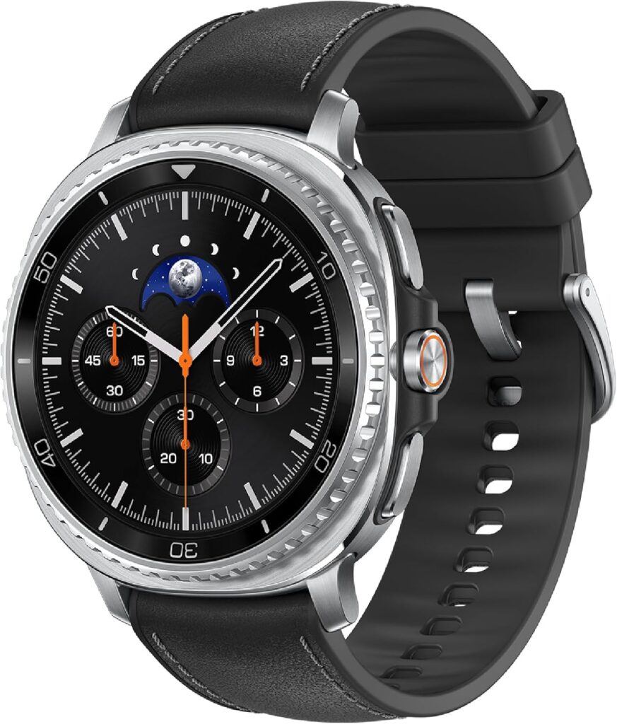 Samsung Galaxy Watch 8 Classic (2025) 46mm Bluetooth Smartwatch, Cushion Design, Rotating Bezel, Quick Button, Sleep Coaching, Running Coach, Energy Score, Black [US Version, 2 Yr Warranty]