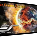 Elite Screens 120″ Wall Mount Fixed Frame Projector Screen Diagonal 16:9, 8K/4K Ultra Hd Ready, Aluminum Frame, Projection Screen for Indoor Home Movie Theater Cinema, SF120HW2, CineWhite 1.3 Gain