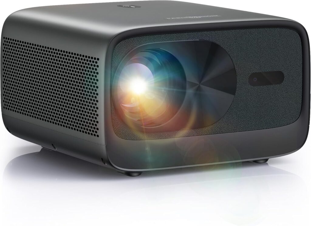 Paris Rhône Ultra 4K Projector,Native 4K Projector with WiFi 6 and Bluetooth 5.0,12w*2 3D Soundscape,600 ANSI Lumens, Android TV,Auto Focus/Keystone, Home Projector Compatible with iOS/Android/HDMI/TV