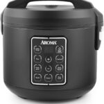 AROMA® 12-Cup (Cooked) Digital Rice & Grain Multicooker (ARC-966BD), Black