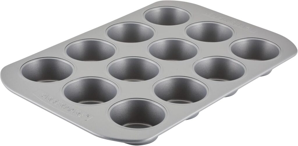 Farberware 12-c. Nonstick Nonstick Bakeware Muffin Pan, Gray