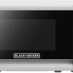 BLACK+DECKER Compact Countertop Microwave Oven 0.7 Cu. Ft. 700-Watts with LED Lighting, Child Lock, White