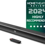 Majority 140W Bluetooth Sound Bar for Smart TV | 31″ 2.1 Wireless Soundbar for TV with 3D Sound | TV Speakers Sound Bar with Built in Subwoofer | HDMI, AUX, Optical Compatible Mini Soundbar Naga 80