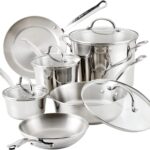 Farberware Millennium Stainless Steel Cookware Pots and Pans Set, 10 Piece