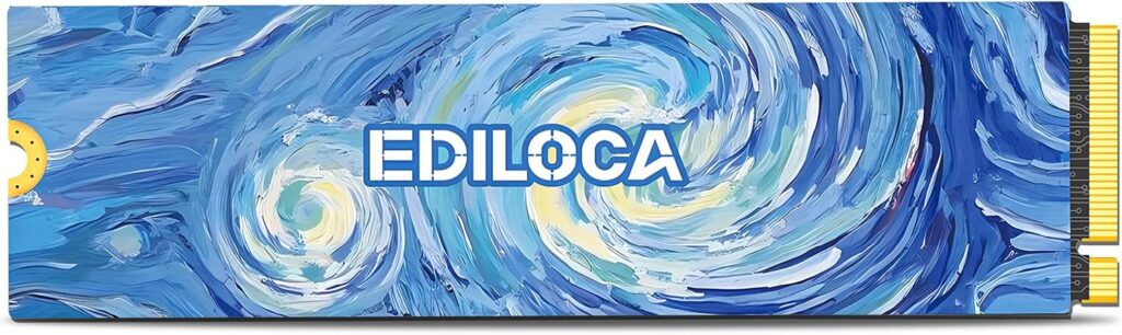 SSD 1TB NVMe PCIe 5.0×4, Up to 14,000MB/s Read, 8,500MB/s Write, 1TB SSD with 1GB LPDDR4 DRAM & Dynamic SLC Cache, M.2 2280 3D TLC for Gaming/Video Editing/PC/Laptop (EN1400 Pro)