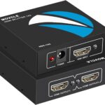 HDMI Splitter 1 in 2 Out, 4K HDMI Splitter for Dual Monitors, Dual Monitors Adapter Support 4K 3D 1080P, Compatible for PS4 Blu-Ray Player FireStick HDTV and More