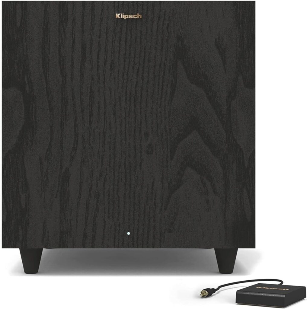 Klipsch R-80SWi 8-inch 150W Wireless Subwoofer with High Performance Driver for Deep Bass Black