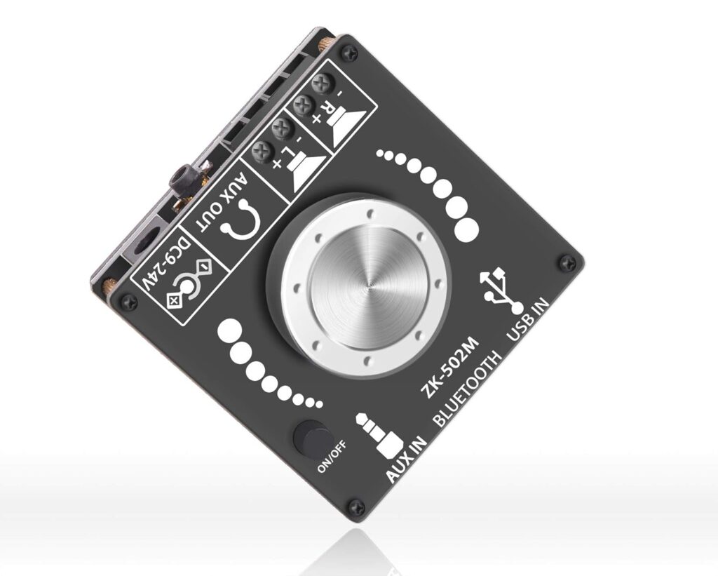 Mini Bluetooth Amplifier 50W+50W Dual Channel Stereo Power Output,DC 12V, Bluetooth+ AUX+ USB Input