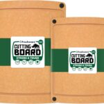 Freshware Wood Cutting Boards for Kitchen, Juice Groove, Non-Slip Silicone Feet, Dishwasher Safe, Medium 12″ x 9″ and Large, 15″ x 11.25″, Set of 2, Natural