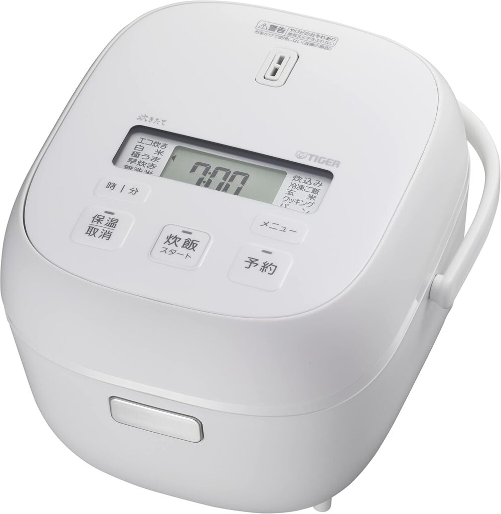 Tiger TIGER JBS-A055 WM [Micon jar rice cooker, freshly cooked, 3 cups, matte white] 100V
