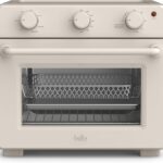bella Air Fry Toaster Oven, 7 Preset Cooking Options, Dishwasher-Safe EverGood Coated Trays Included, 60-Minute Auto Shutoff w Audible Timer, Power Indicator Light, 1700 Watt, Oatmilk