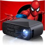 Nasin VF290WF Mini Projector 1080P HD, Portable Movie Projector with WiFi & Bluetooth, 200″ Display, HDMI/USB/Type C/3.5mm AV for IOS/Android/Windows/TV Stick/Speaker/PS5/XBOX, Outdoor & Home Theater