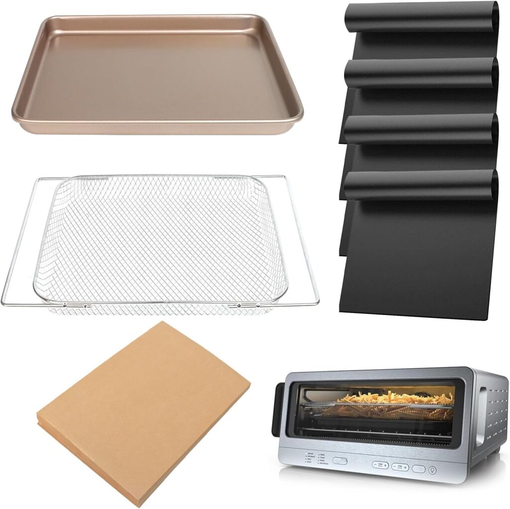 Air Fryer Oven Accessories for Ninja SP151 Flip Toaster Oven, Parchment Paper Replacement Air Fryer Tray Air Fryer Pans for Ninja Foodi Flip Away Oven (only for sp151)