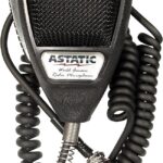 Astatic 302-636LB1 Black Noise Cancelling 4 Pin CB Microphone (Bulk),XLR