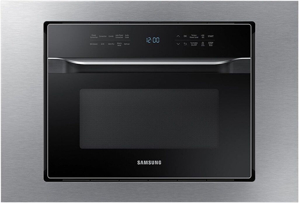 SAMSUNG 30″ Microwave Trim Kit for 1.2 Cu. Ft. Counter Top Convection Microwave (MC12J8035CT) for Seamless Built-In Look, MA-TK3080CT, Stainless Steel