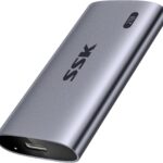 SSK Portable SSD 2TB, up to 2000MB/s External Solid State Drives, USB 3.2 Gen2X2 NVMe SSD External Hard Drive, Ultra Low Power for iPhone 15/ MacBook/Pro/OTG Phone/Laptops