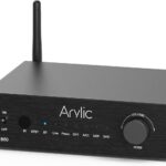 Arylic B50 2 Channel Bluetooth Amplifier with Audio Transmitter, 50W*2 Home Stereo Amplifiers with HDMI ARC,DAC,Phono in and Free APP. Support aptX HD Music Transmission & Reception.
