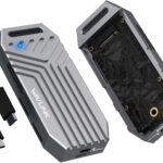 WAVLINK 40Gbps PCIe NVMe SSD Enclosure, USB4 External M.2 NVMe SSD Enclosure, for B+M/M-Key PCIe SSD 2280 Size, Tool-Free Installation, Compatible with Thunderbolt 4/3/USB4/USB C, SSD Not Include