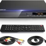 DVD Player, HDMI AV Output, All Region Free CD DVD Players for TV, DVD Players with NTSC/PAL System, Supports Mic’s & USB Input, Package Includes HDMI/RCA Cables and Remote Control